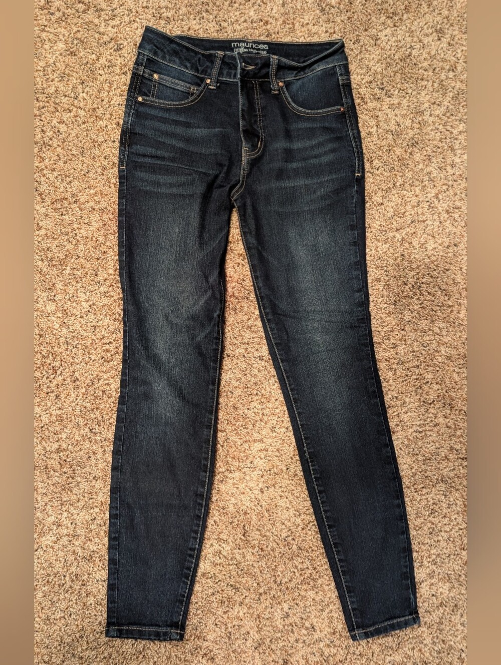 Maurices Ever Flex Dark Indigo Skinny Jeans